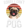Humorvoller Mops mit Textdesign