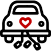 Wedding Car Wedding Symbol In Love