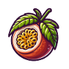 Passion Fruit Illustriert Hell