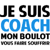 Sporttrainer-Motivdesign in Blau