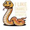I Like Snakes – Funny Snake Motif
