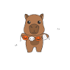 Capybara Happy Halloween Pumpkin Ghost Costume