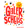 Lustiges Sonnengesicht mit Kraftausdruck