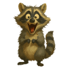 Funny Raccoon Cartoon – Funny Animal Motif