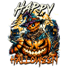 Halloween - Happy Halloween Scarecrow