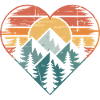 Heart Nature Landscape Motif