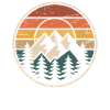 Mountain landscape at sunset