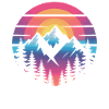 Mountain panorama at sunset