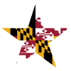 Maryland Flag Star Design