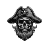 Capitaine Crâne de pirate