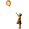 Bitcoin Balloon Modern Art