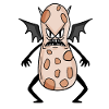 Grim Peanut Monster with Wings
