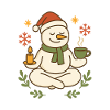 Snowman Meditation Tea Christmas