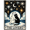 Nighttime Cat Lovers Illustration