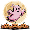 Pink Ghost Halloween Brustkrebs Bewusstsein