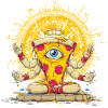 Crazy pizza god