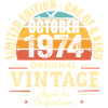 Retro October 1974 - birthday october 1974