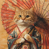Cat Kimono Japan