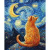 Chat à la Van Gogh