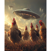 Chickens Selfie UFOs