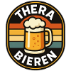 THERA-BIEREN – Retro Bierkrug Badge