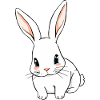 Cute Bunny with Big Ears