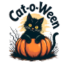 Cat-O-Ween Halloween Cat Motif