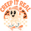 Creep It Real Ghost Skateboard