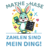 Math bunny with calculation task