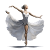 Elegant Ballet Dancer Illustration