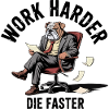 Bulldog Work Hard Satire