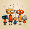 Childish Friendly Robot