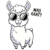 Alpaca WHAT'S UP? Cool Llama Funny