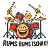 Energetic drum drummer
