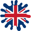 England Flag Blobs