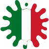Blobs de drapeau italien
