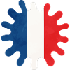 frankreich farbklecks