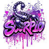♏ -Skorpion- Sternzeichen im Graffiti-Stil