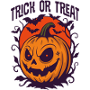Spooky Pumpkin Lantern Halloween Design