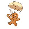 Mannele Gingerbread Cake with Parachute
