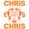 Lion's head with powerful lettering