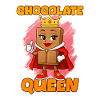 Reine du chocolat avec couronne