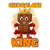 Roi du chocolat avec couronne