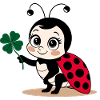 Ladybug Clover Lucky Charm Lucky Symbol