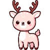 Cute Reindeer Cartoon Design