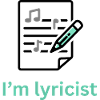 Engraved musical lyrics with playful lettering