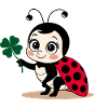 Ladybug Shamrock Lucky Charm Luck