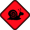 Snail Danger Caution Sign Warning