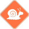 Snail Danger Caution Sign Warning