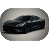 Elegant black sports car